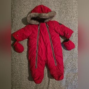 Canadiana Baby Down Snowsuit with Mittens